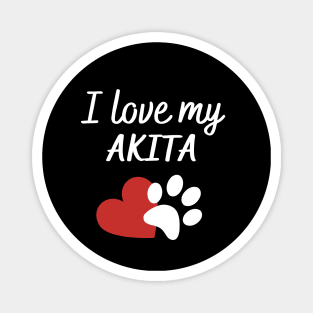 I love my akita Magnet